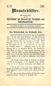 Monatsblätter Jhrg. 14, H. 10 (1900)