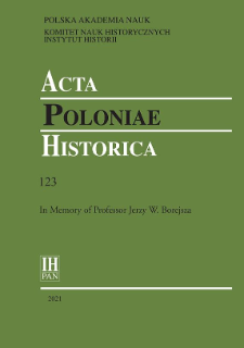 Acta Poloniae Historica T. 123 (2021), Title pages, Contents, Contributors