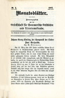 Monatsbl&auml;tter Jhrg. 21, H. 3 (1907)