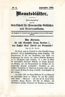 Monatsbl&auml;tter Jhrg. 22, H. 9 (1908)