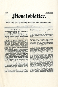 Monatsbl&auml;tter Jhrg. 30, H. 2 (1916)