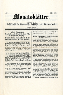 Monatsbl&auml;tter Jhrg. 30, H. 3 (1916)