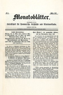 Monatsbl&auml;tter Jhrg. 31, H. 3 (1917)