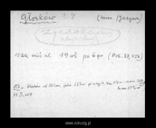 Głosków. Files of Tarczyn disitrict in the Middle Ages. Files of Historico-Geographical Dictionary of Masovia in the Middle Ages