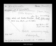 Księżowola. Files of Tarczyn disitrict in the Middle Ages. Files of Historico-Geographical Dictionary of Masovia in the Middle Ages