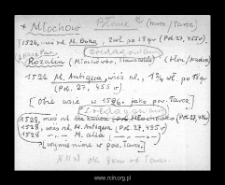 Młochów. Files of Tarczyn disitrict in the Middle Ages. Files of Historico-Geographical Dictionary of Masovia in the Middle Ages