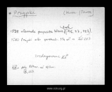 Przypki. Files of Tarczyn disitrict in the Middle Ages. Files of Historico-Geographical Dictionary of Masovia in the Middle Ages