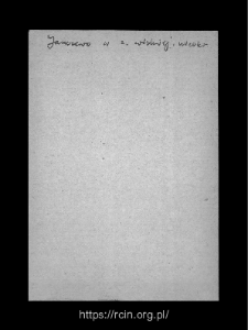 Janczewo. Files of Wizna district in the Middle Ages. Files of Historico-Geographical Dictionary of Masovia in the Middle Ages