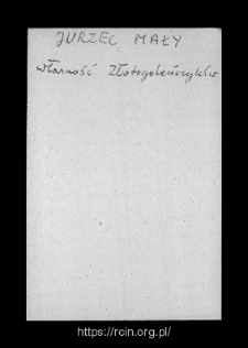 Jurzec Szlachecki. Files of Wizna district in the Middle Ages. Files of Historico-Geographical Dictionary of Masovia in the Middle Ages