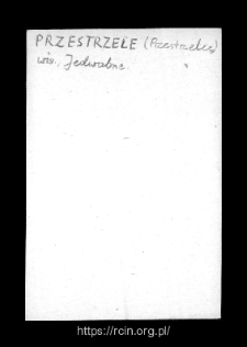 Przestrzele. Files of Wizna district in the Middle Ages. Files of Historico-Geographical Dictionary of Masovia in the Middle Ages