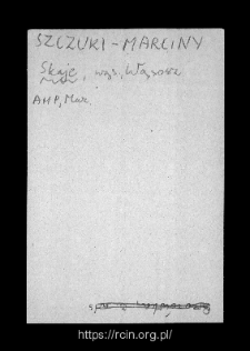 Skaje. Files of Wizna district in the Middle Ages. Files of Historico-Geographical Dictionary of Masovia in the Middle Ages