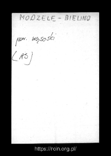 Modzele. Files of Wizna district in the Middle Ages. Files of Historico-Geographical Dictionary of Masovia in the Middle Ages