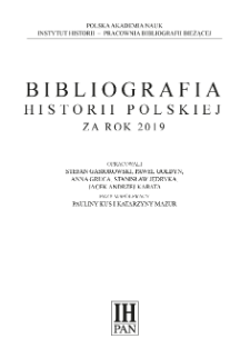 Bibliografia historii polskiej za rok 2019