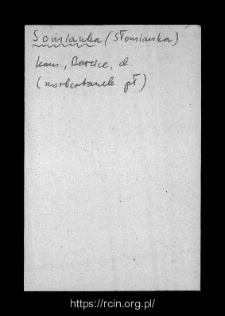 Sominka. Files of Kamienczyk district in the Middle Ages. Files of Historico-Geographical Dictionary of Masovia in the Middle Ages