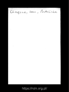 Chrzęsne. Files of Kamienczyk district in the Middle Ages. Files of Historico-Geographical Dictionary of Masovia in the Middle Ages