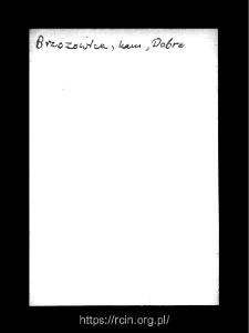 Brzozowica. Files of Kamienczyk district in the Middle Ages. Files of Historico-Geographical Dictionary of Masovia in the Middle Ages