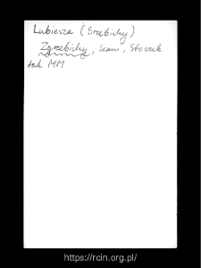 Zgrzebichy. Files of Kamienczyk district in the Middle Ages. Files of Historico-Geographical Dictionary of Masovia in the Middle Ages