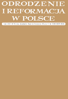 Odrodzenie i Reformacja w Polsce T. 66 (2022), Recenzje