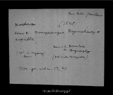 Kuskowo. Files of Bielsk district in the Middle Ages. Files of Historico-Geographical Dictionary of Masovia in the Middle Ages