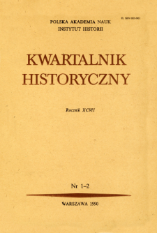 Kwartalnik Historyczny R. 97 nr 1-2 (1990), Recenzje