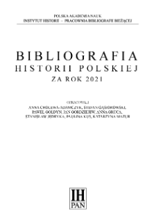 Bibliografia historii polskiej za rok 2021