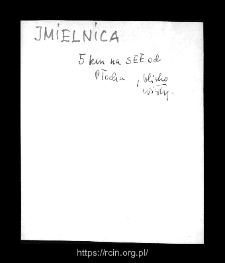 Imielnica. Files of Plock district in the Middle Ages. Files of Historico-Geographical Dictionary of Masovia in the Middle Ages
