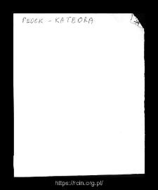 Płock-cathedral. Files of Plock district in the Middle Ages. Files of Historico-Geographical Dictionary of Masovia in the Middle Ages