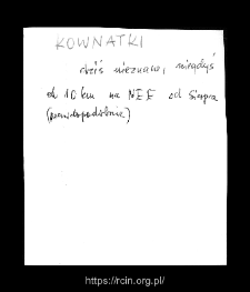 Kownatki. Files of Sierpc district in the Middle Ages. Files of Historico-Geographical Dictionary of Masovia in the Middle Ages