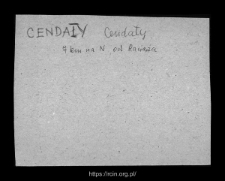 Cyndaty. Files of Raciaz district in the Middle Ages. Files of Historico-Geographical Dictionary of Masovia in the Middle Ages
