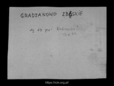 Gradzanowo Zbąskie. Files of Raciaz district in the Middle Ages. Files of Historico-Geographical Dictionary of Masovia in the Middle Ages