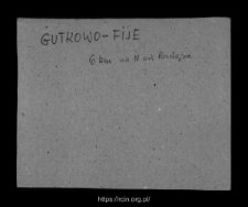 Gutkowo-Fije. Files of Raciaz district in the Middle Ages. Files of Historico-Geographical Dictionary of Masovia in the Middle Ages