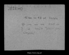 Jeżewo. Files of Raciaz district in the Middle Ages. Files of Historico-Geographical Dictionary of Masovia in the Middle Ages