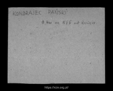 Kondrajec Pański. Files of Raciaz district in the Middle Ages. Files of Historico-Geographical Dictionary of Masovia in the Middle Ages