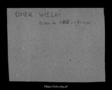 Osiek Wielki. Files of Raciaz district in the Middle Ages. Files of Historico-Geographical Dictionary of Masovia in the Middle Ages