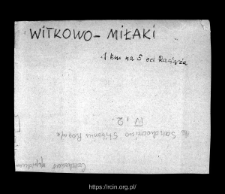 Witkowo-Miłaki. Files of Raciaz district in the Middle Ages. Files of Historico-Geographical Dictionary of Masovia in the Middle Ages