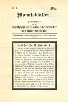 Monatsbl&auml;tter Jhrg. 18, H. 3 (1904)
