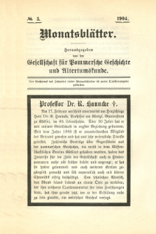 Monatsblätter Jhrg. 18, H. 3 (1904)