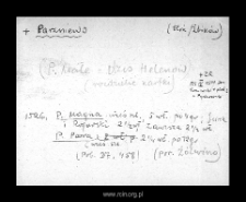 Parzniew. Files of Blonie district in the Middle Ages. Files of Historico-Geographical Dictionary of Masovia in the Middle Ages