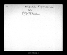 Wieska Pogroszewska. Files of Blonie district in the Middle Ages. Files of Historico-Geographical Dictionary of Masovia in the Middle Ages