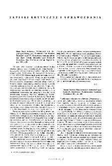 Studia Źr&oacute;dłoznawcze = Commentationes T. 25 (1980), Zapiski krytyczne i sprawozdania
