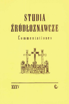 Studia Źr&oacute;dłoznawcze = Commentationes T. 35 (1994), Artykuły recenzyjne i recenzje