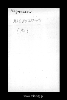 Magnuszew. Files of Warka district in the Middle Ages. Files of Historico-Geographical Dictionary of Masovia in the Middle Ages