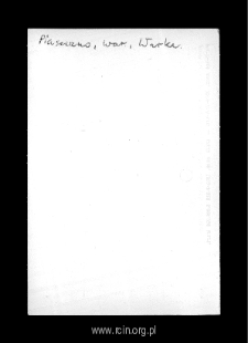 Piaseczno. Files of Warka district in the Middle Ages. Files of Historico-Geographical Dictionary of Masovia in the Middle Ages