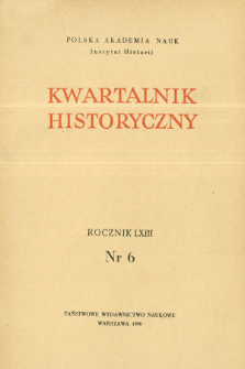 Kwartalnik Historyczny R. 63 nr 6 (1956), Życie naukowe w kraju