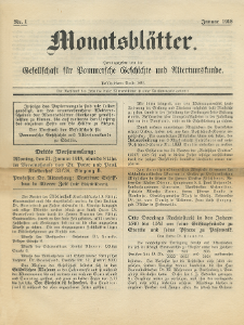 Monatsbl&auml;tter Jhrg. 32, H. 1 (1918)
