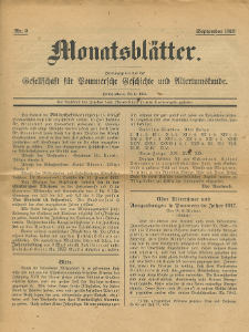 Monatsbl&auml;tter Jhrg. 32, H. 9 (1918)