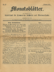 Monatsbl&auml;tter Jhrg. 32, H. 10 (1918)