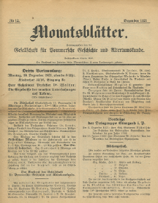 Monatsbl&auml;tter Jhrg. 35, H. 12 (1921)