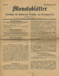 Monatsbl&auml;tter Jhrg. 37, H. 5-12 (1923)