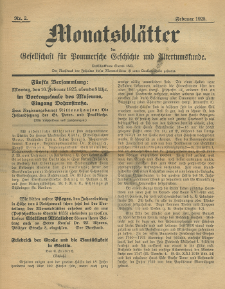 Monatsbl&auml;tter Jhrg. 39, H. 2 (1925)